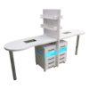 Фото 4 - Стол для маникюра двухместный с УФ-блоками и вытяжками.
